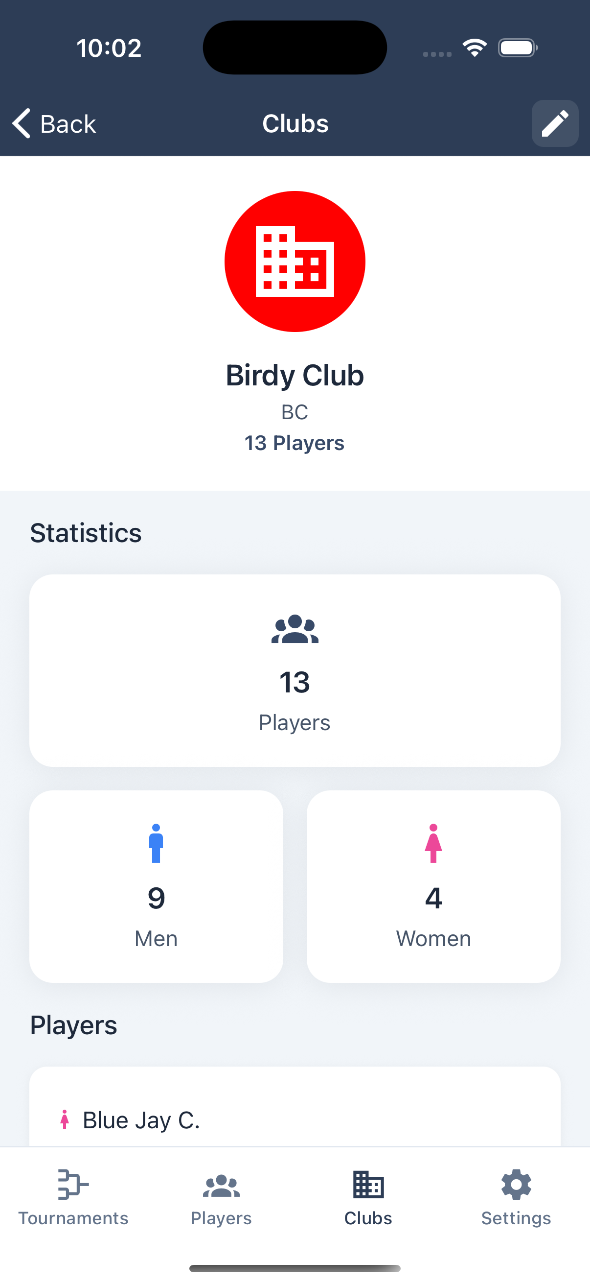Club details