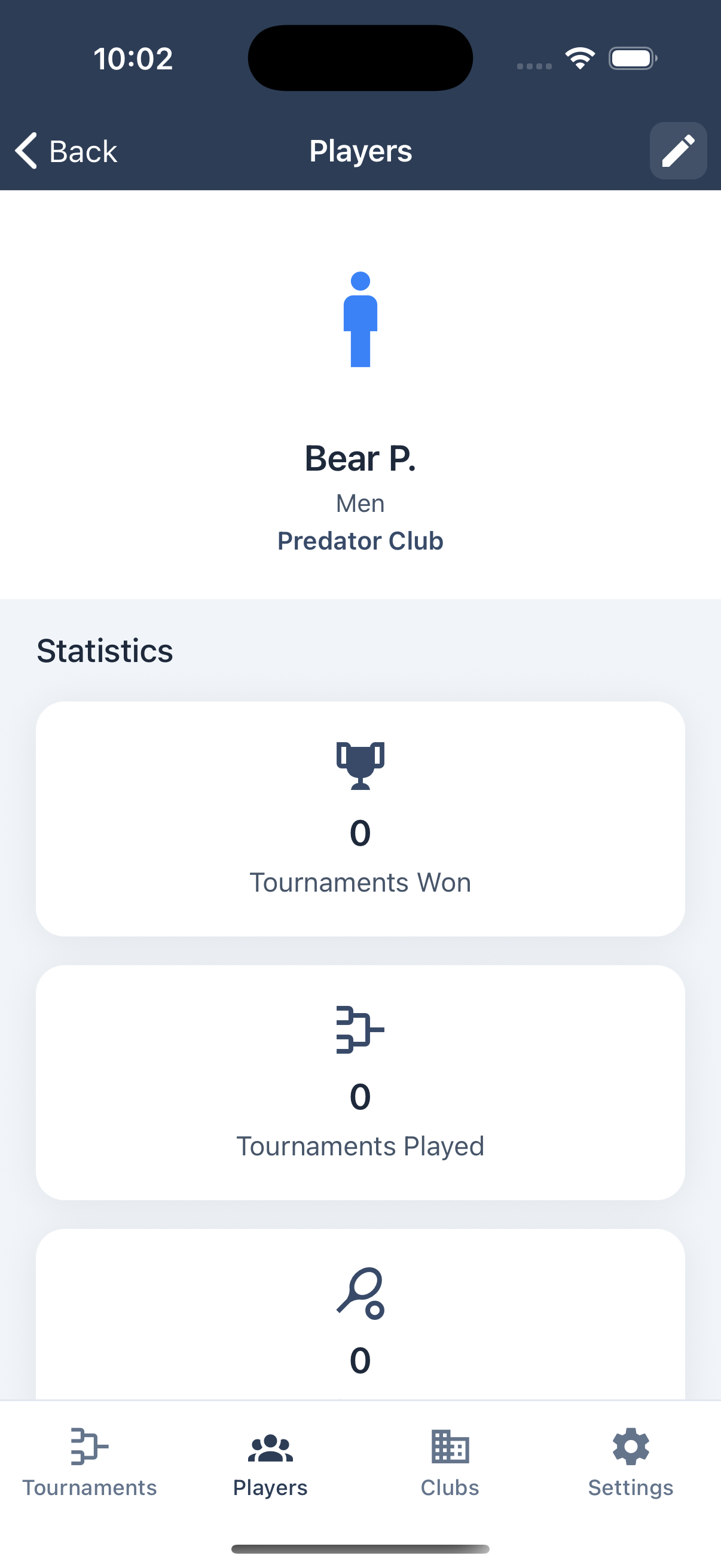 Player details